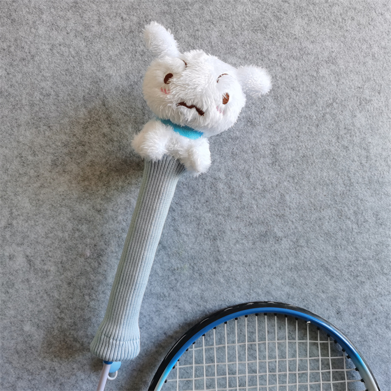 Badminton Anime - Witte Hond Badminton Racket Handvat Cover