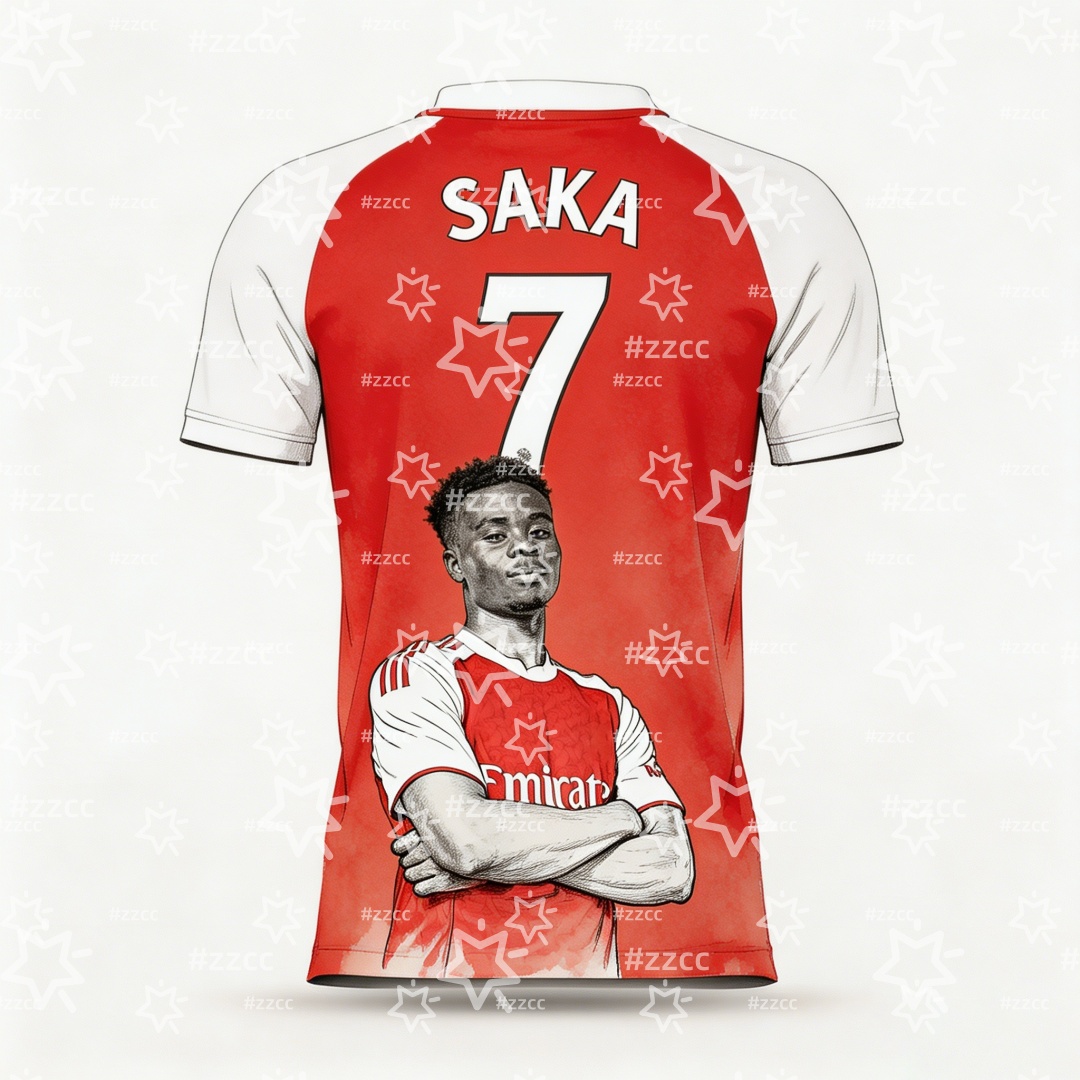Badminton England - 2026 Bukayo Saka Engeland Team Voetbalshirt