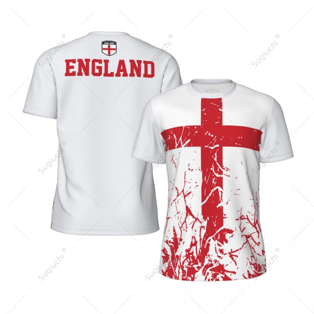 Badminton England - Exclusief ontwerp Engelse vlag Grain 3D-geprint