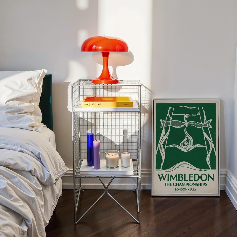 Vintage Tennis Basketbal Wandd - Badminton Poster recensie en prijs