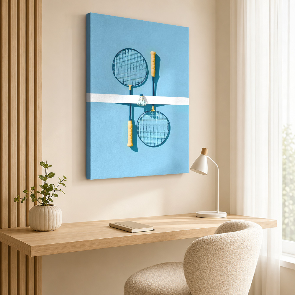 Badmintonrackets en shuttles s - Badminton Poster recensie en prijs