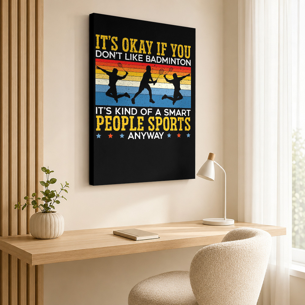 Badminton Speler Canvas Poster - Badminton Poster recensie en prijs