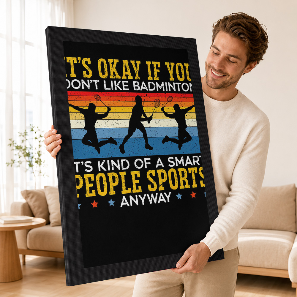 Badminton Speler Canvas Poster - Badminton Poster recensie en prijs