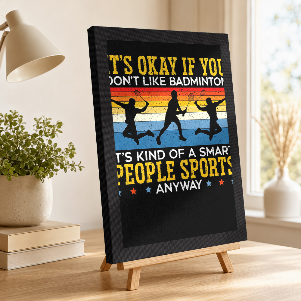 Badminton Speler Canvas Poster - Badminton Poster recensie en prijs