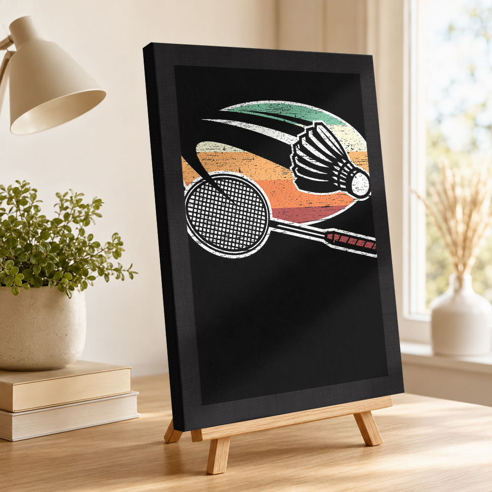 Badminton Canvas Schilderij Po - Badminton Poster recensie en prijs
