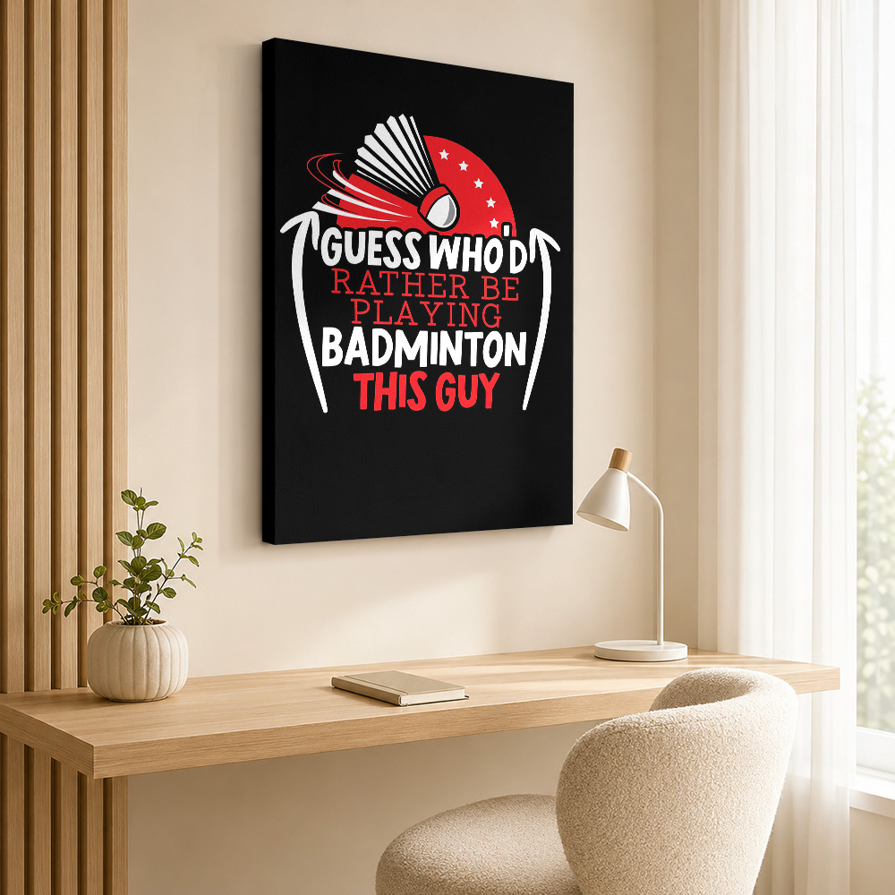 Badminton Speler Canvas Print  - Badminton Poster recensie en prijs