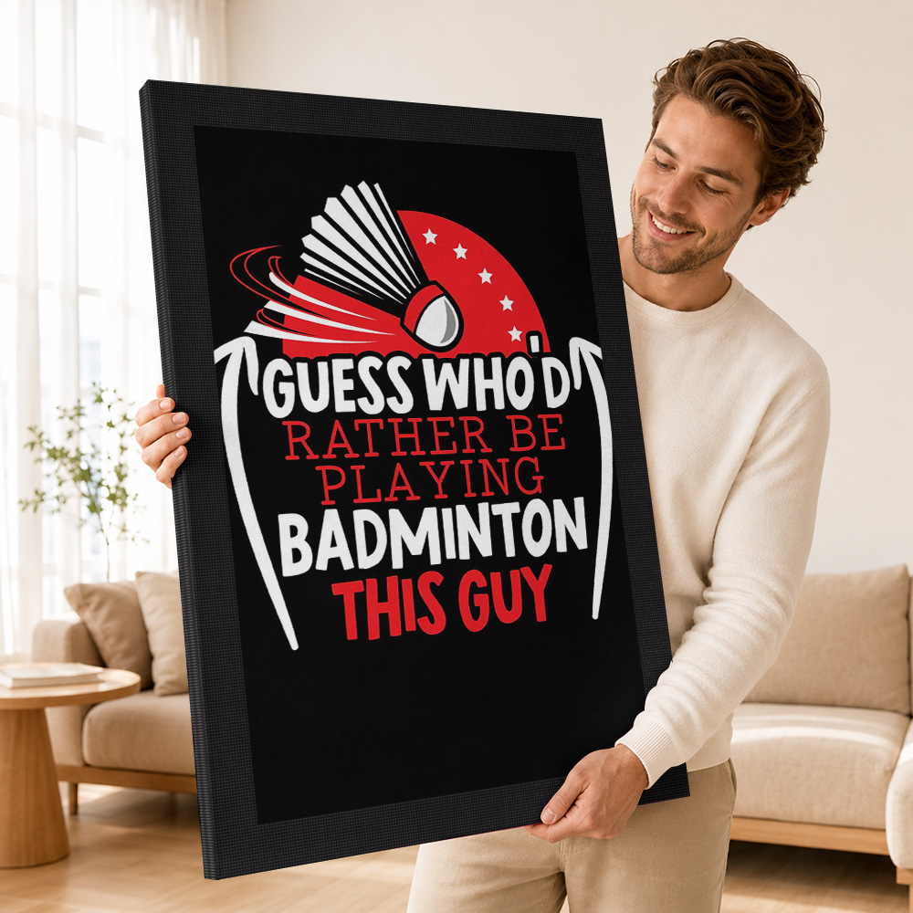Badminton Speler Canvas Print  - Badminton Poster recensie en prijs