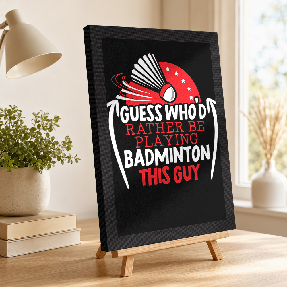 Badminton Speler Canvas Print  - Badminton Poster recensie en prijs
