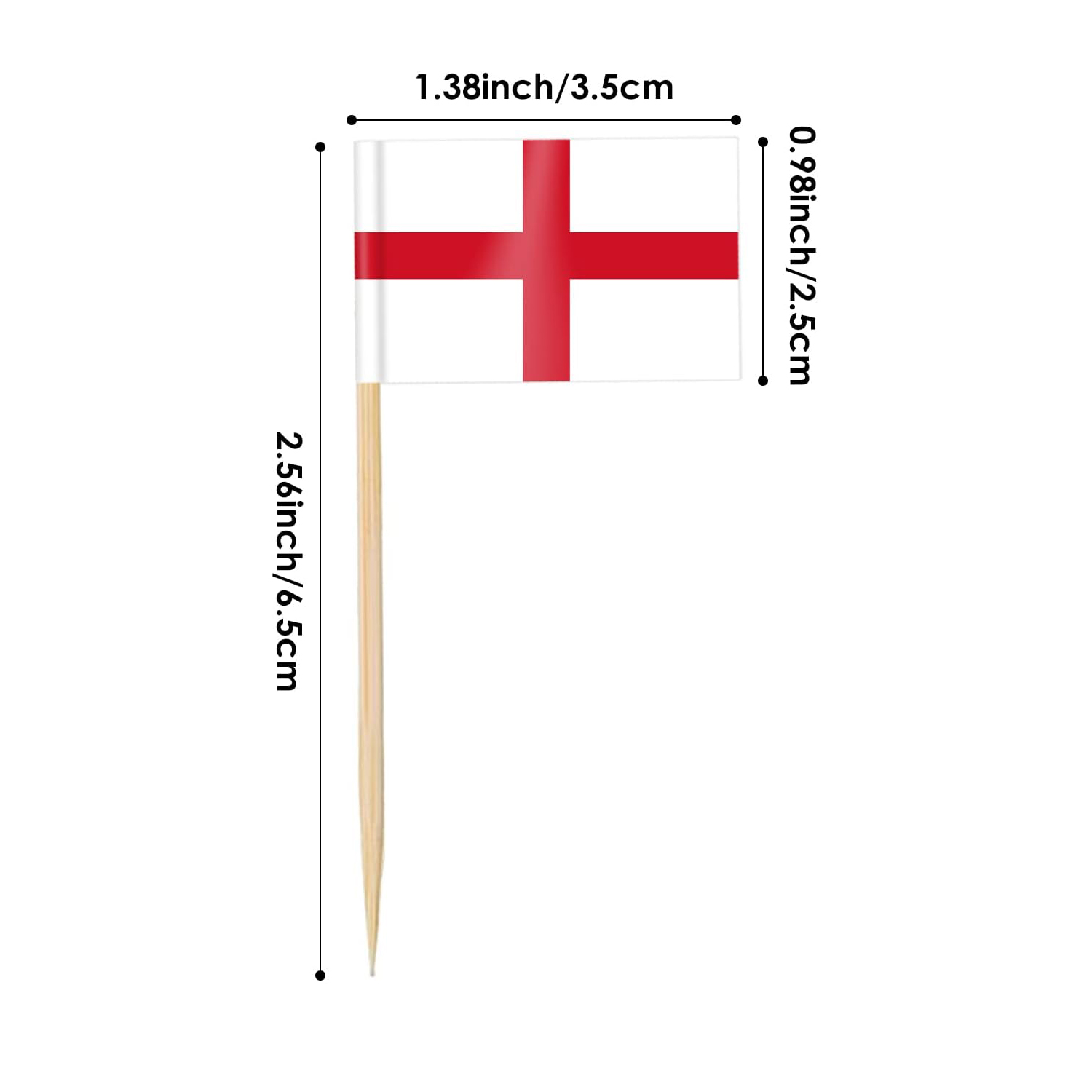 Engelse vlag tandenstoker, 100 - Badminton England recensie en prijs