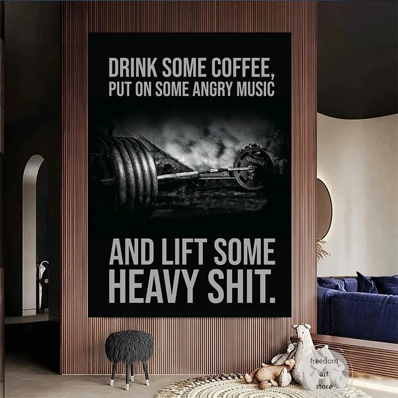 Gym Motivatie Spier Man Bodybu - Badminton Poster recensie en prijs