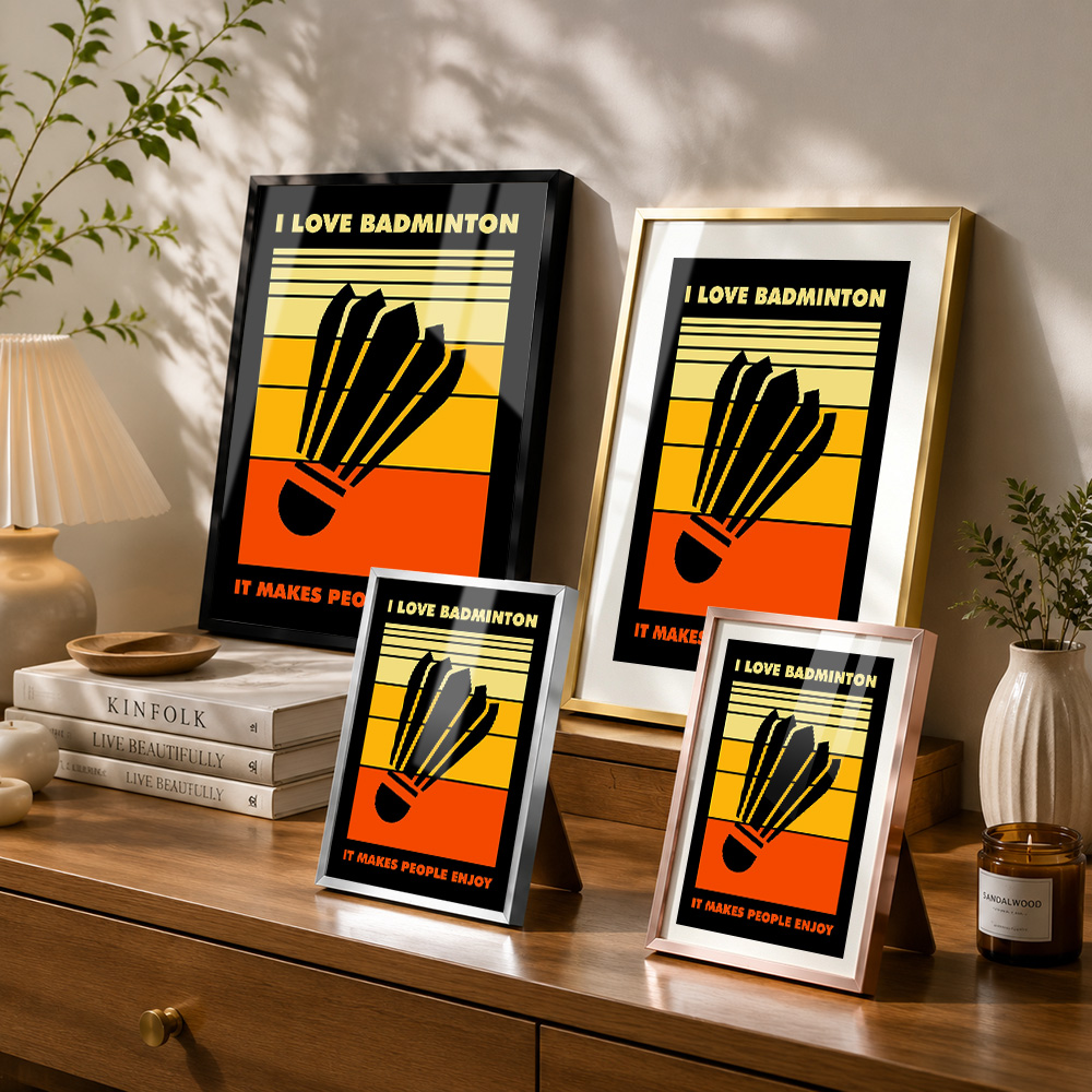 Badminton metalen poster met a - Badminton Poster recensie en prijs