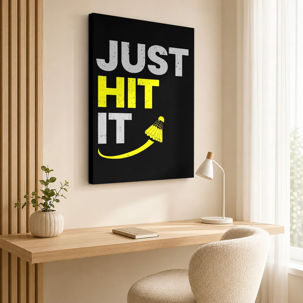 Badminton Canvas Schilderij Po - Badminton Poster recensie en prijs