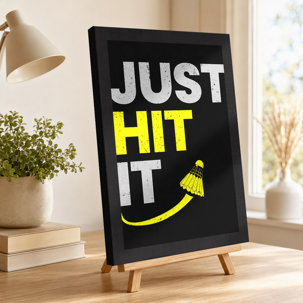 Badminton Canvas Schilderij Po - Badminton Poster recensie en prijs
