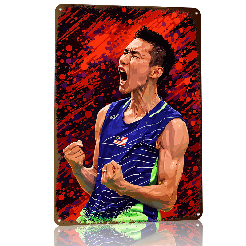 Badmintonspeler die de overwin - Badminton Poster recensie en prijs