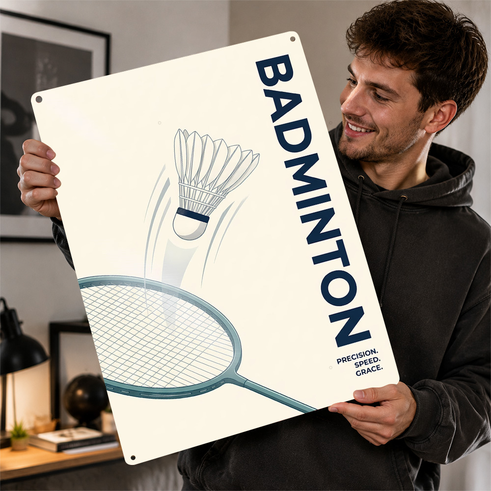 Minimalistische badminton spor - Badminton Poster recensie en prijs