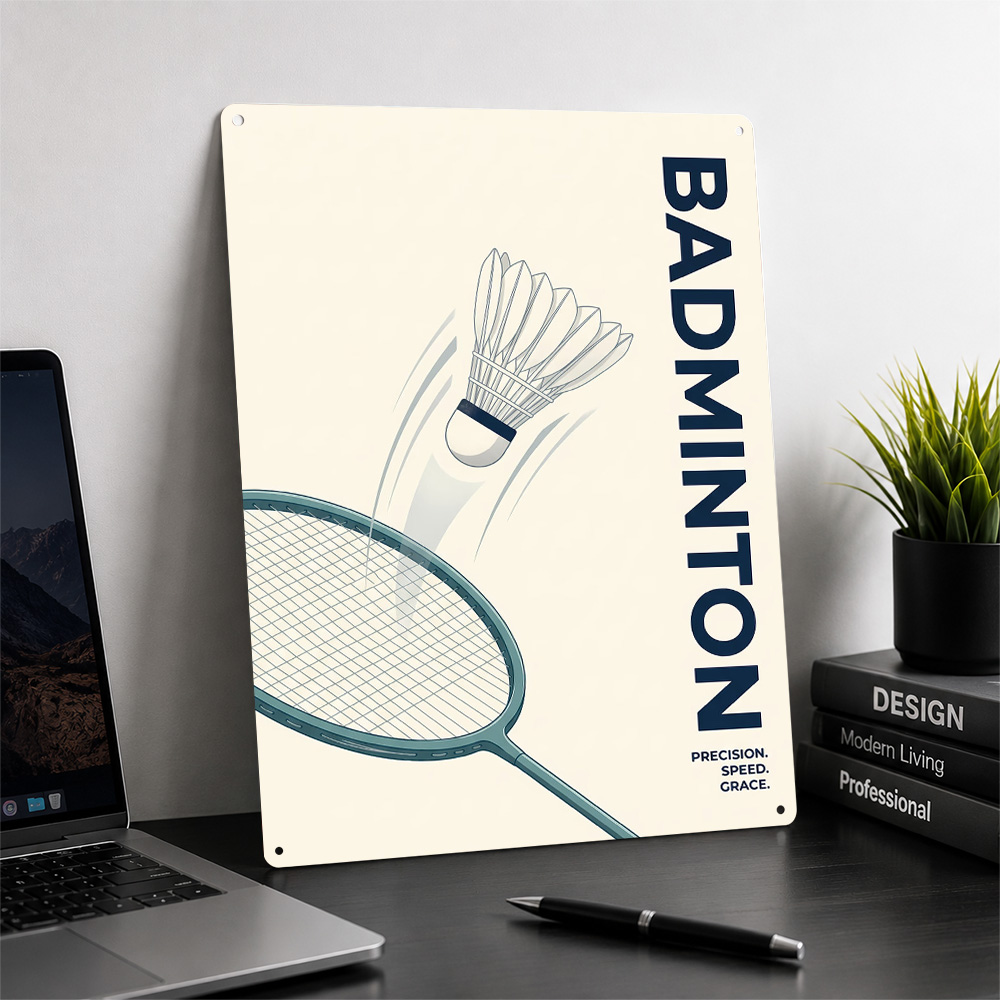 Minimalistische badminton spor - Badminton Poster recensie en prijs